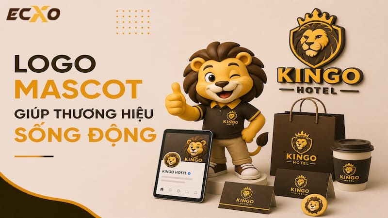 Làm logo Mascot và logo avatar theo phong cách Mascot | ECXO Agency - ECXO