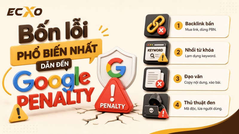 Lỗi Google Penalty phổ biến - ECXO