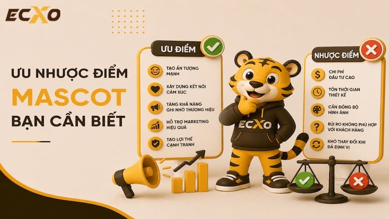 Thiết kế Mascot và những ưu nhược điểm cần biết - ECXO