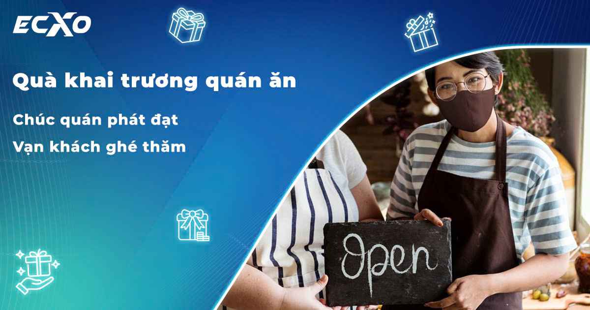 Khai trương quán ăn nên tặng gì