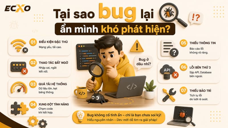 Tại sao Bug lại ẩn mình - ECXO