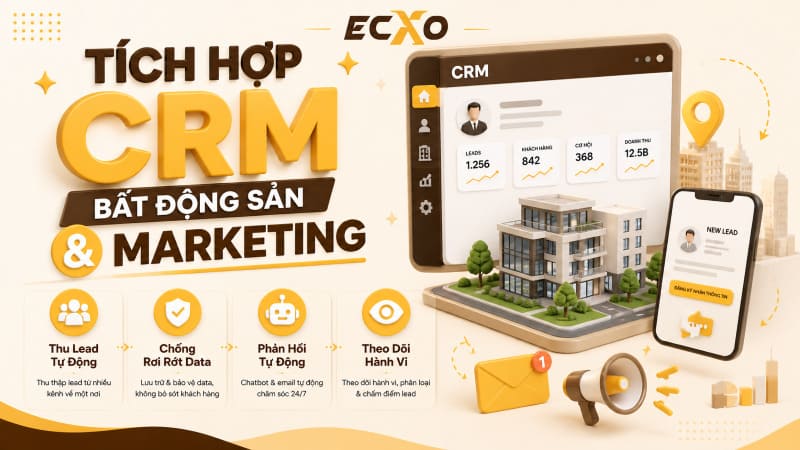 CRM bất động sản và marketing - ECXO