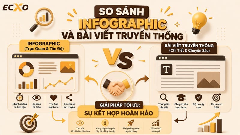 So sánh Infographic và bài viết truyền thống - ECXO