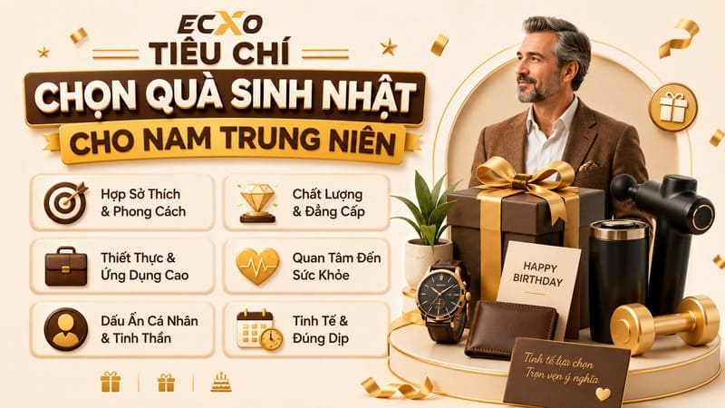 Tiêu chí quà cho nam trung niên - ECXO
