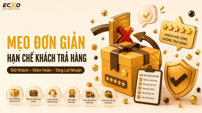 Mẹo đơn giản giúp giảm tỷ lệ hoàn trả - ECXO
