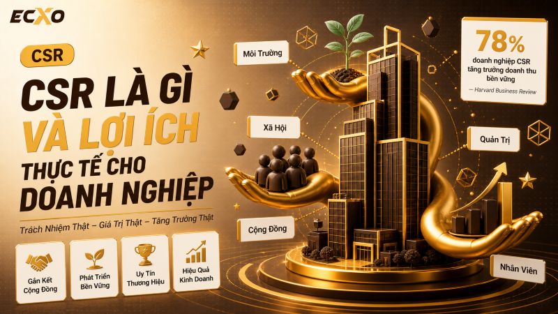 CSR là gì? Giải thích toàn diện về Trách nhiệm Xã hội Doanh nghiệp - ECXO