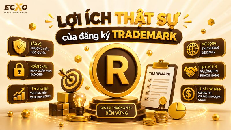 Lợi ích của việc đăng ký Trademark - ECXO