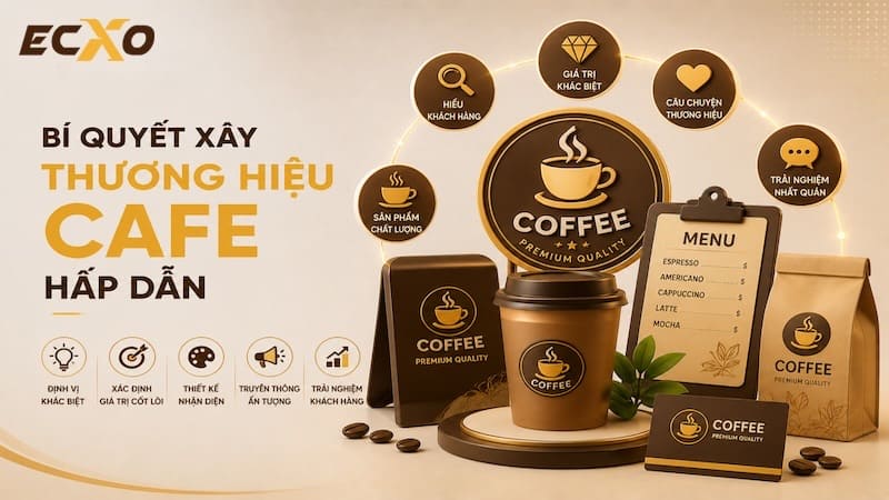 Bí quyết xây dựng thương hiệu cafe hấp dẫn - ECXO