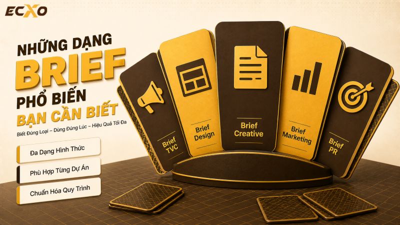 Khám phá những loại brief phổ biến trong các lĩnh vực sáng tạo - ECXO