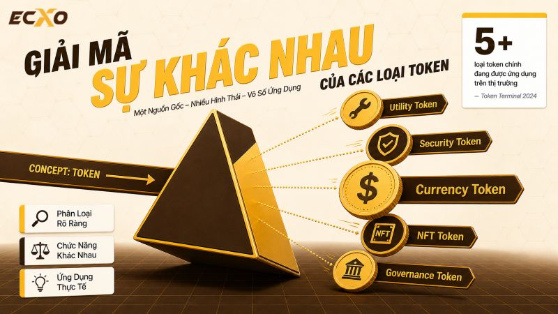 Phân biệt Utility Token, Security Token và Token không thể thay thế (NFT) - ECXO