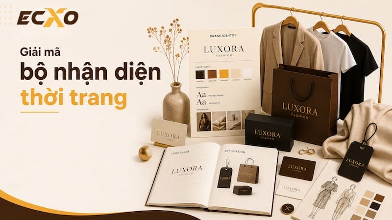 Bộ nhận diện thương hiệu thời trang giúp xây dựng hình ảnh độc đáo, thu hút sự chú ý của khách hàng - ECXO