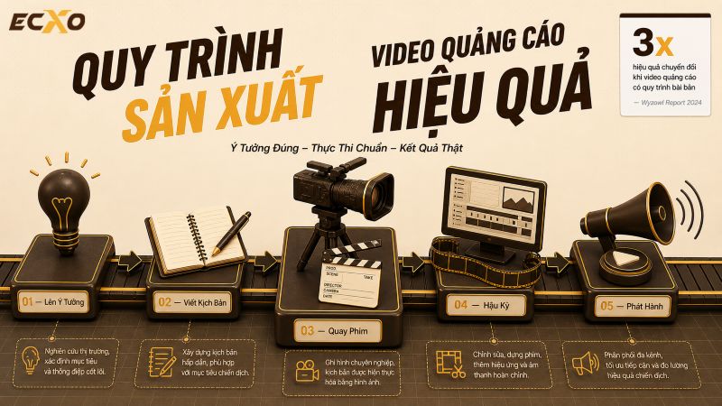 Quy trình sản xuất Video quảng cáo - ECXO