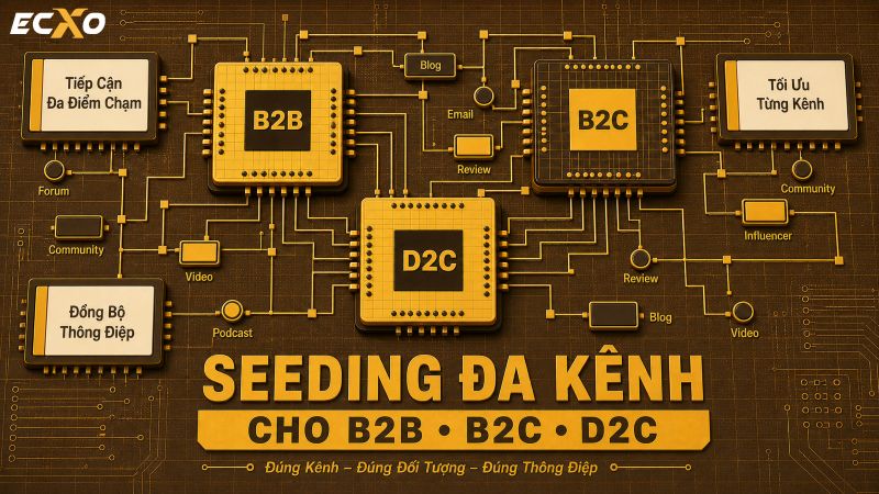 Ứng dụng Seeding trong các lĩnh vực khác nhau: B2B, B2C, và D2C - ECXO