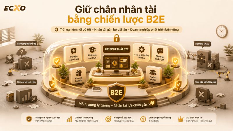 Vai trò B2E là gì trong việc giữ chân nhân tài trong kỷ nguyên mới