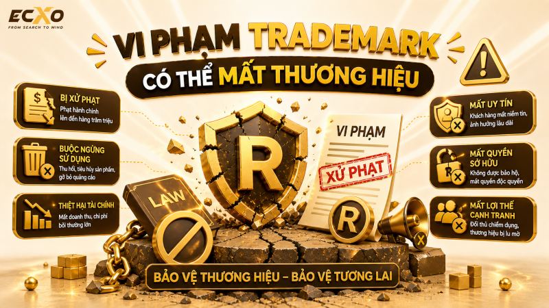 Vi phạm Trademark và hình thức xử lý - ECXO